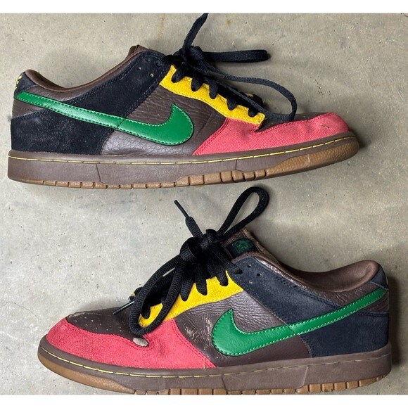 Vintage Nike Dunk Low 6.0 Rasta SB 2008 314142-233 Men\'s 9.5 main image 11